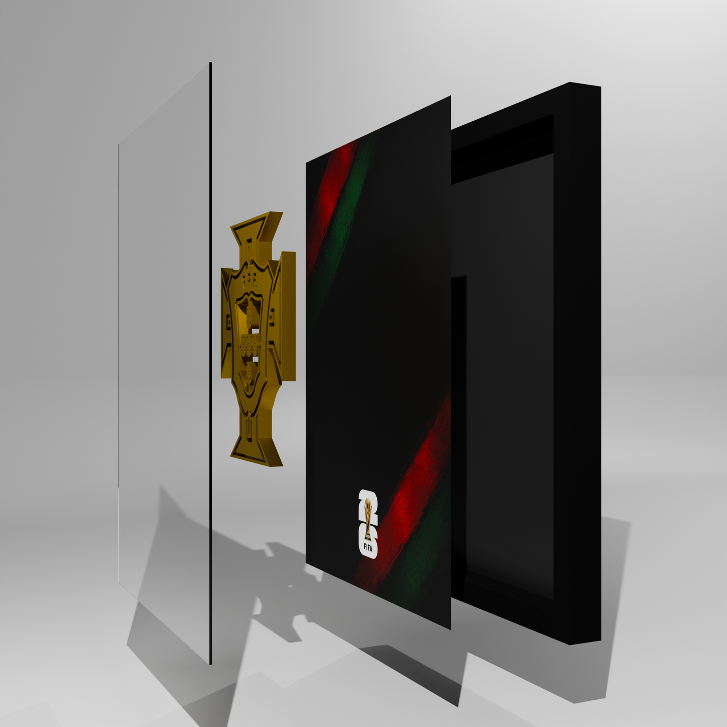 Portugal national logo frame — exploded view