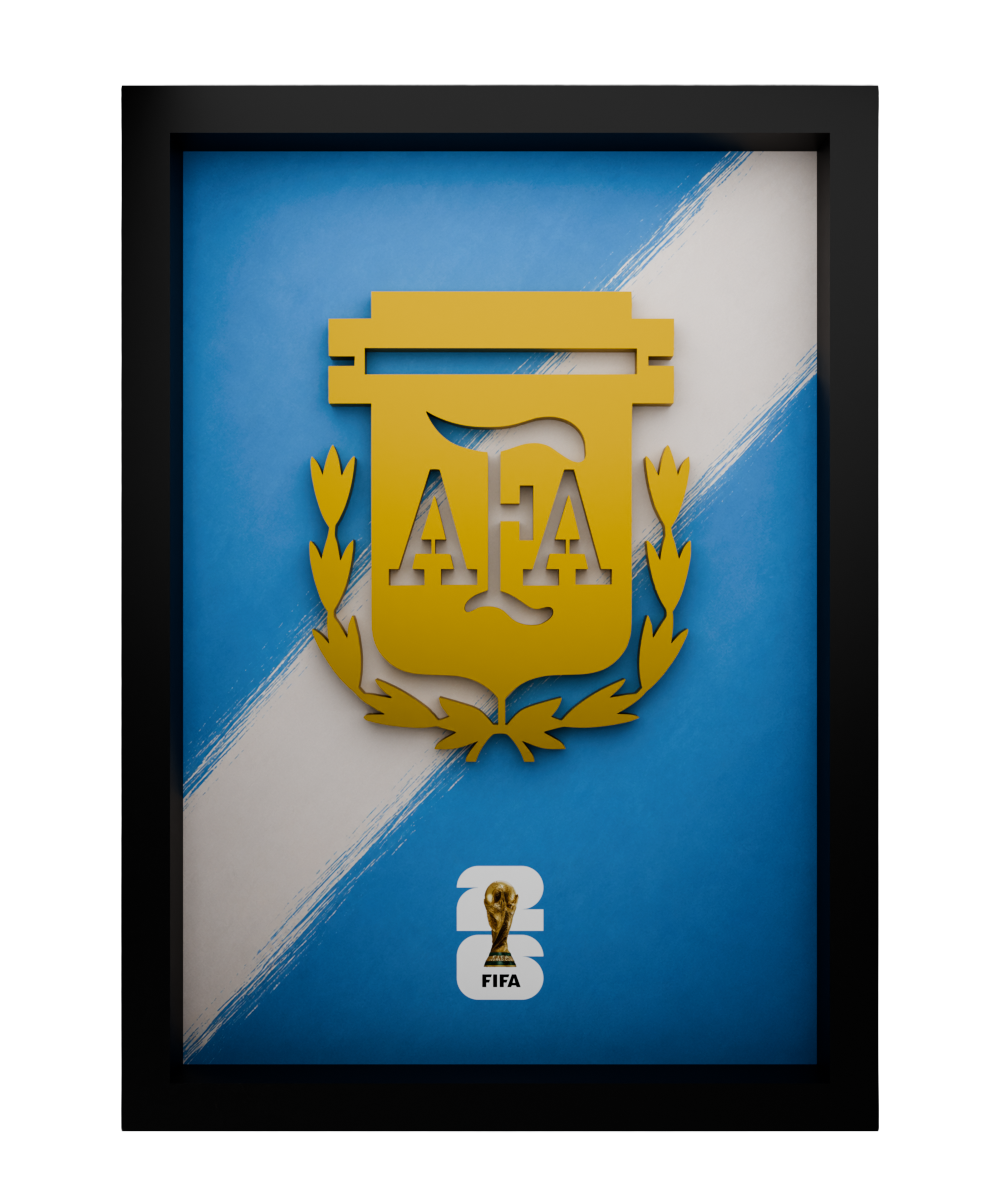 Argentina national logo frame — front view