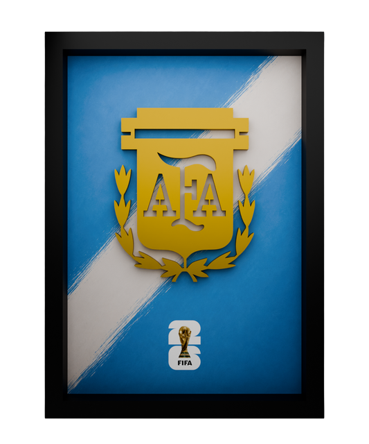 Argentina national logo frame — front view