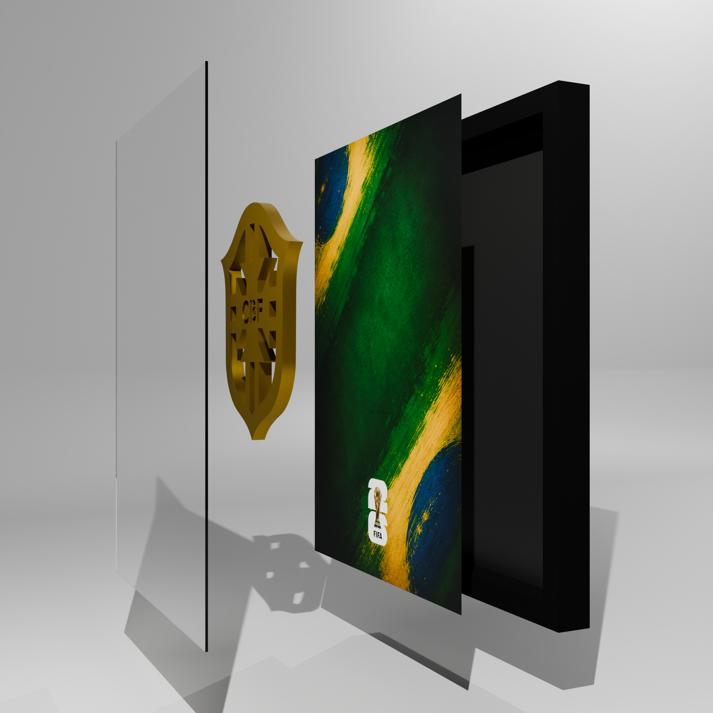 Brazil national logo frame — exploded view