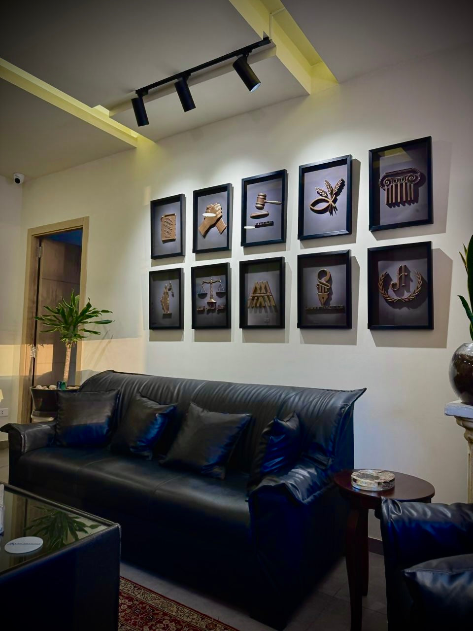 A TRAPT gallery wall in a living room