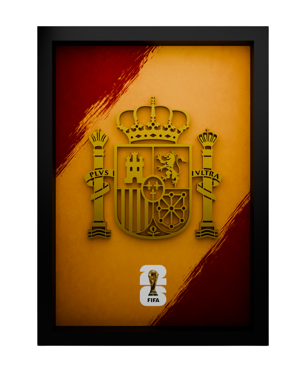 Spain national logo frame — front view