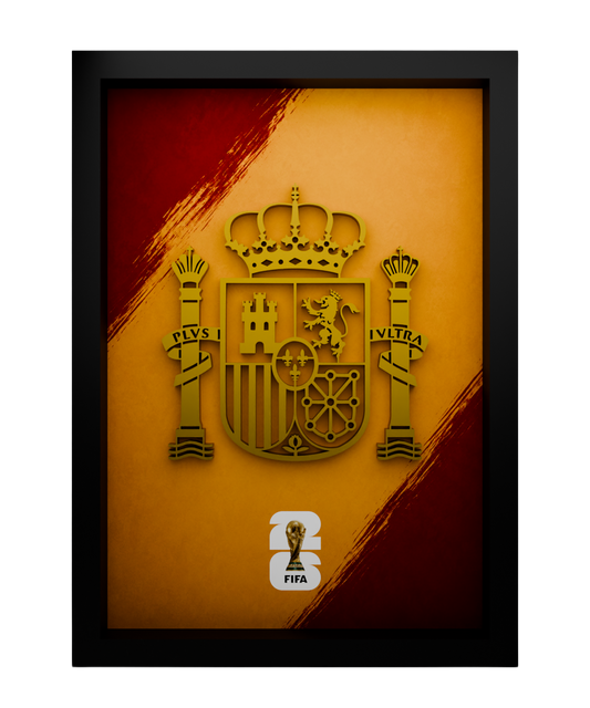 Spain national logo frame — front view