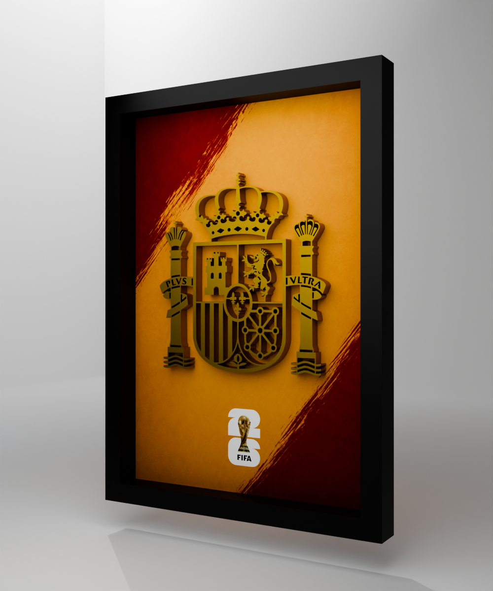 Spain national logo frame — side view