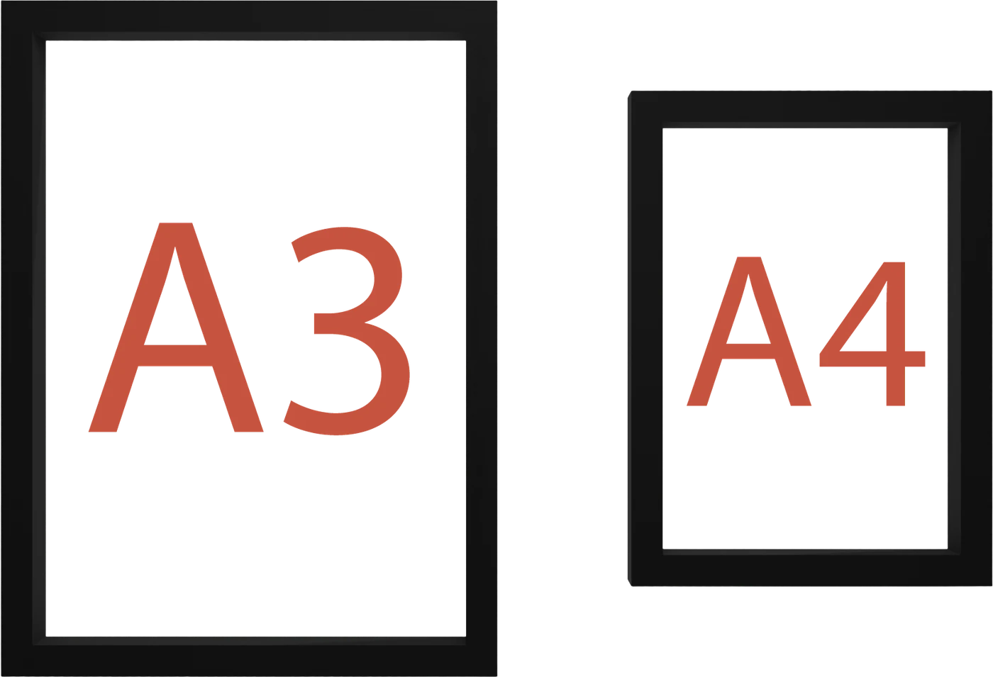 Small frame next to the Large frame